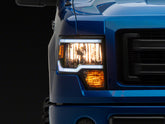09-14 Ford F-150 Raxiom T566368 Axial Series Headlight w/ SEQL LED Bar- Blk Housing (Clear Lens)